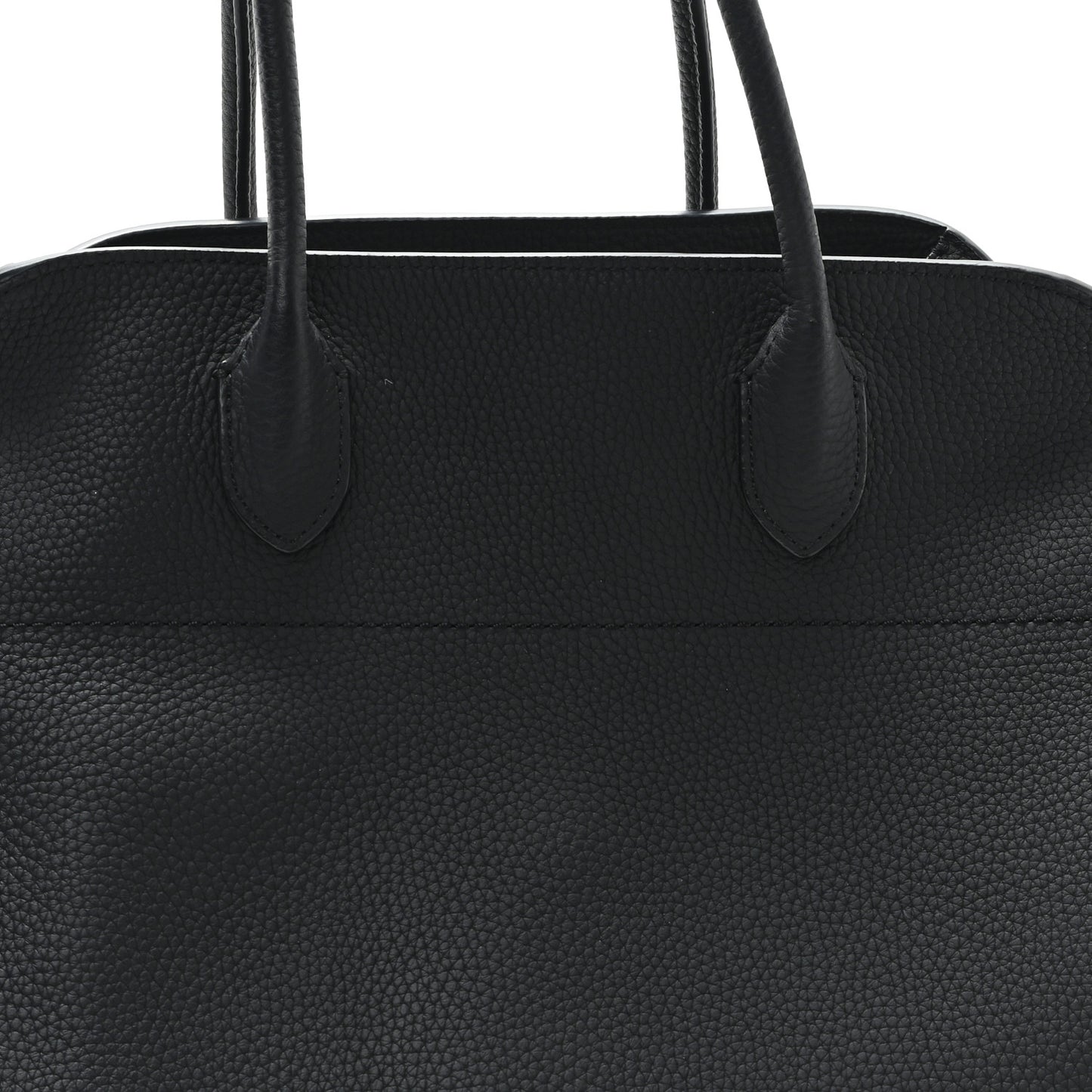 Matte Grained Calfskin Soft Margaux 15 Black