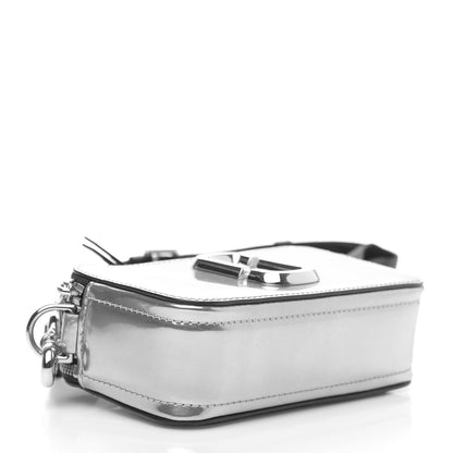 Marc Jacobs Metallic Calfskin Gen Z Snapshot Camera Bag Silver 4 of 10