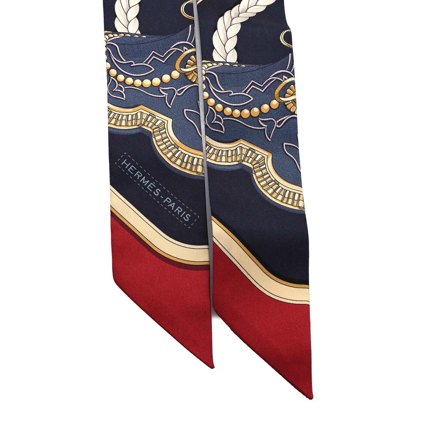 Silk Grand Apparat Twilly Anthracite Bordeaux