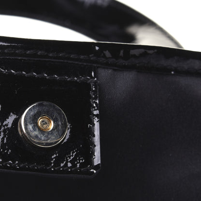 Saint Laurent Crocodile Embossed Patent Raspail Tote Black 16 of 17