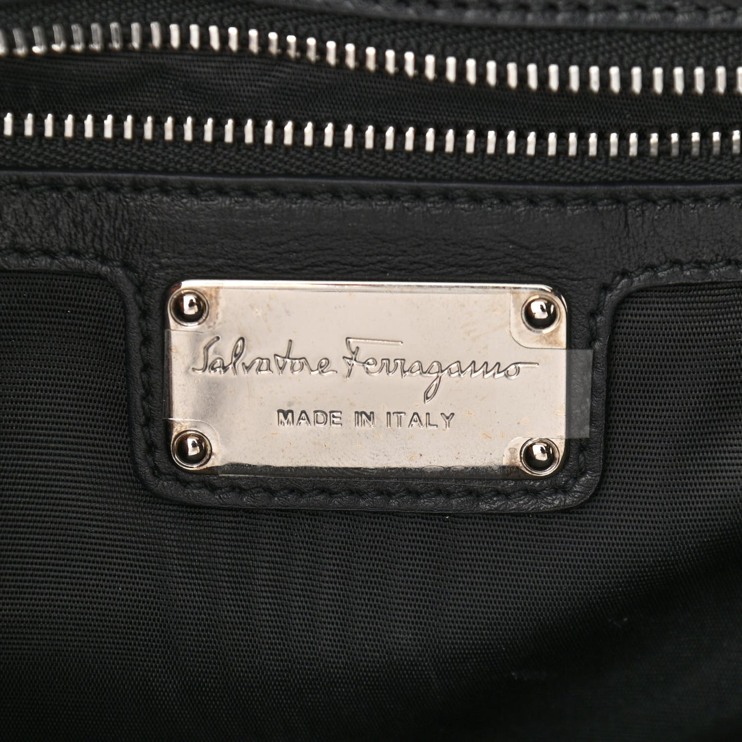 Perforated Calfskin Patent Ginny Bow Crossbody Bag Black