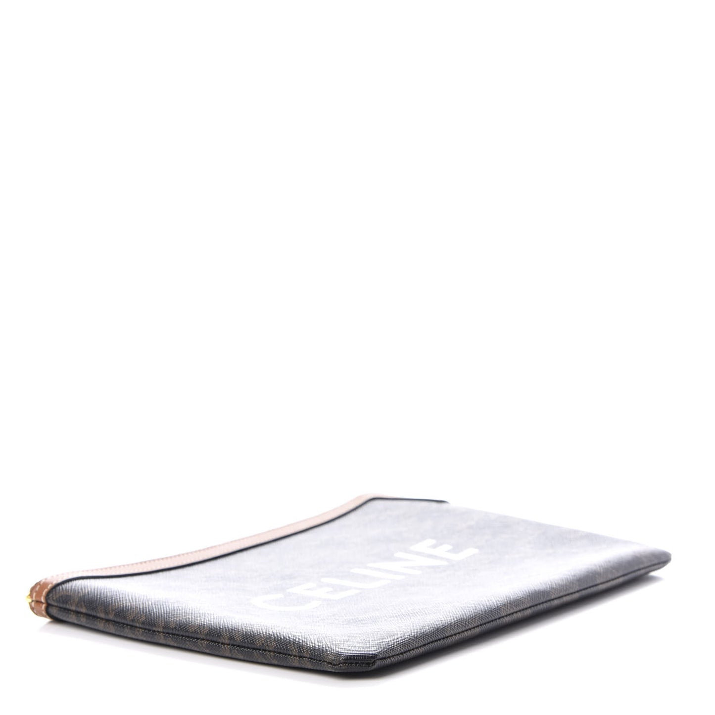 Triomphe Canvas Lambskin Small Pouch Tan