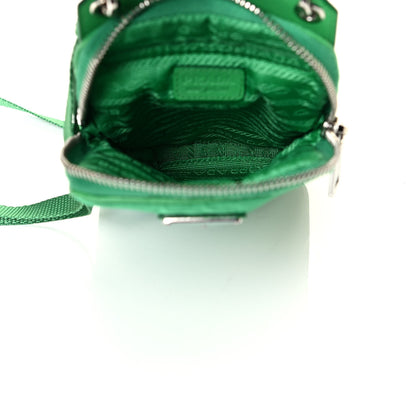 Prada Tessuto Nylon Phone Case Crossbody Bag Menta 4 of 6