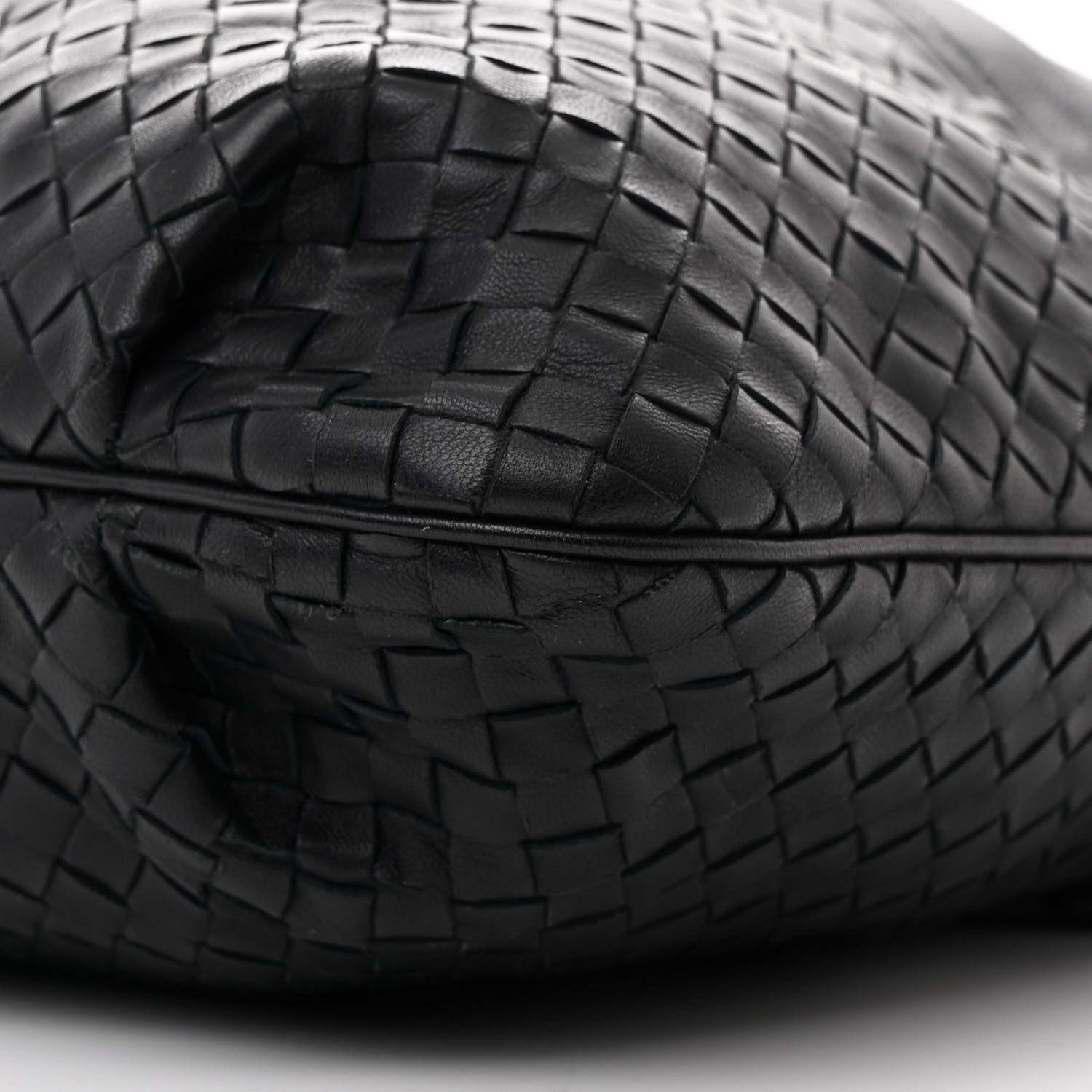 Bottega Veneta Cervo Deerskin Intrecciato Julie Tote Black 10 of 10