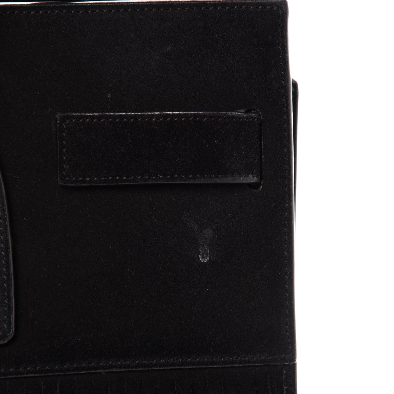 Saint Laurent Suede Fringe Small Sac De Jour Black 11 of 17