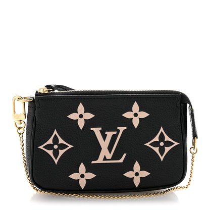 Louis Vuitton Empreinte Monogram Giant Mini Pochette Accessories Black 1 of 6