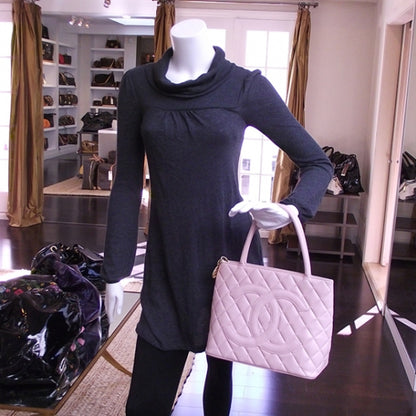 Chanel Caviar Medallion Tote Pink 2 of 12