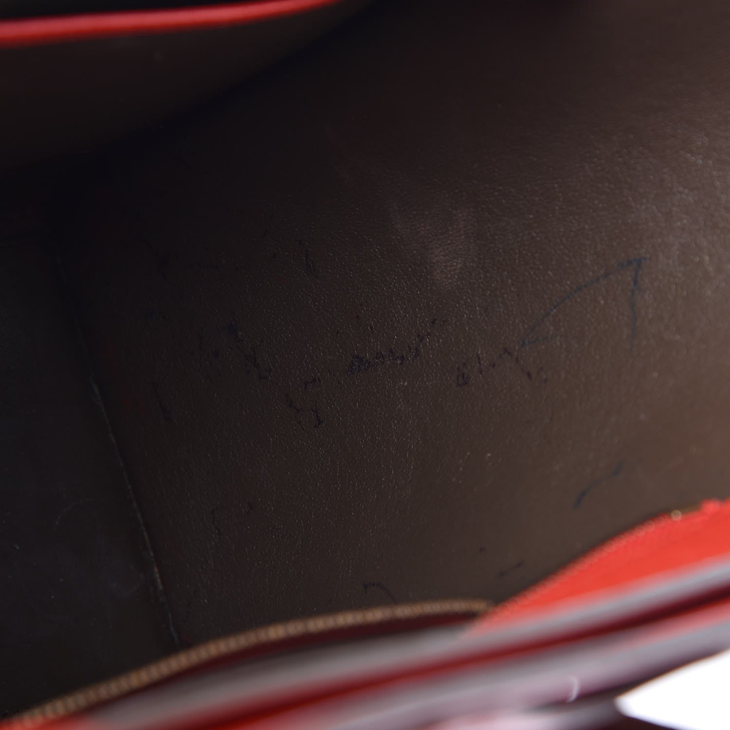 Celine Goatskin Micro Bi-Color Luggage Red 10 of 11