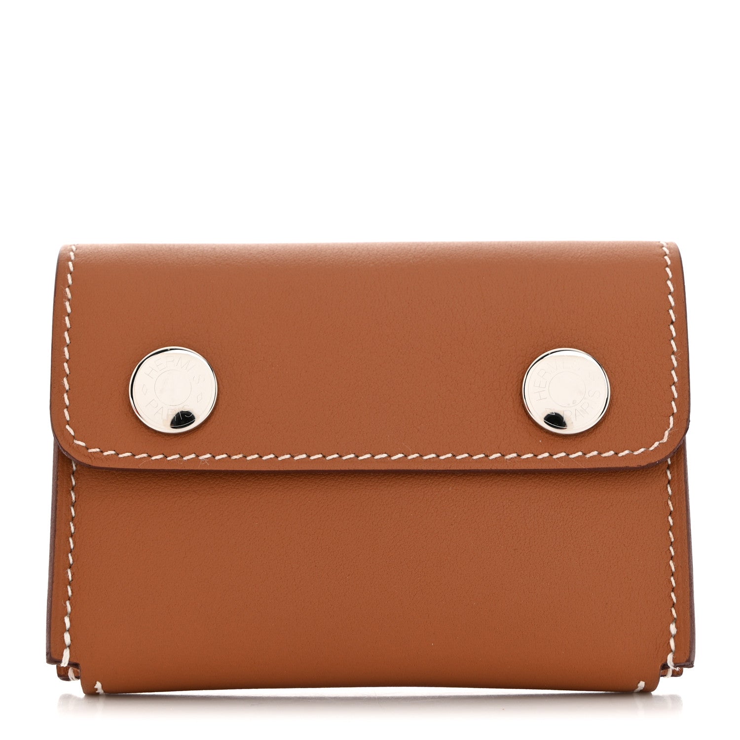 Hermes Swift Hermesnap Card Holder Gold 1 of 8