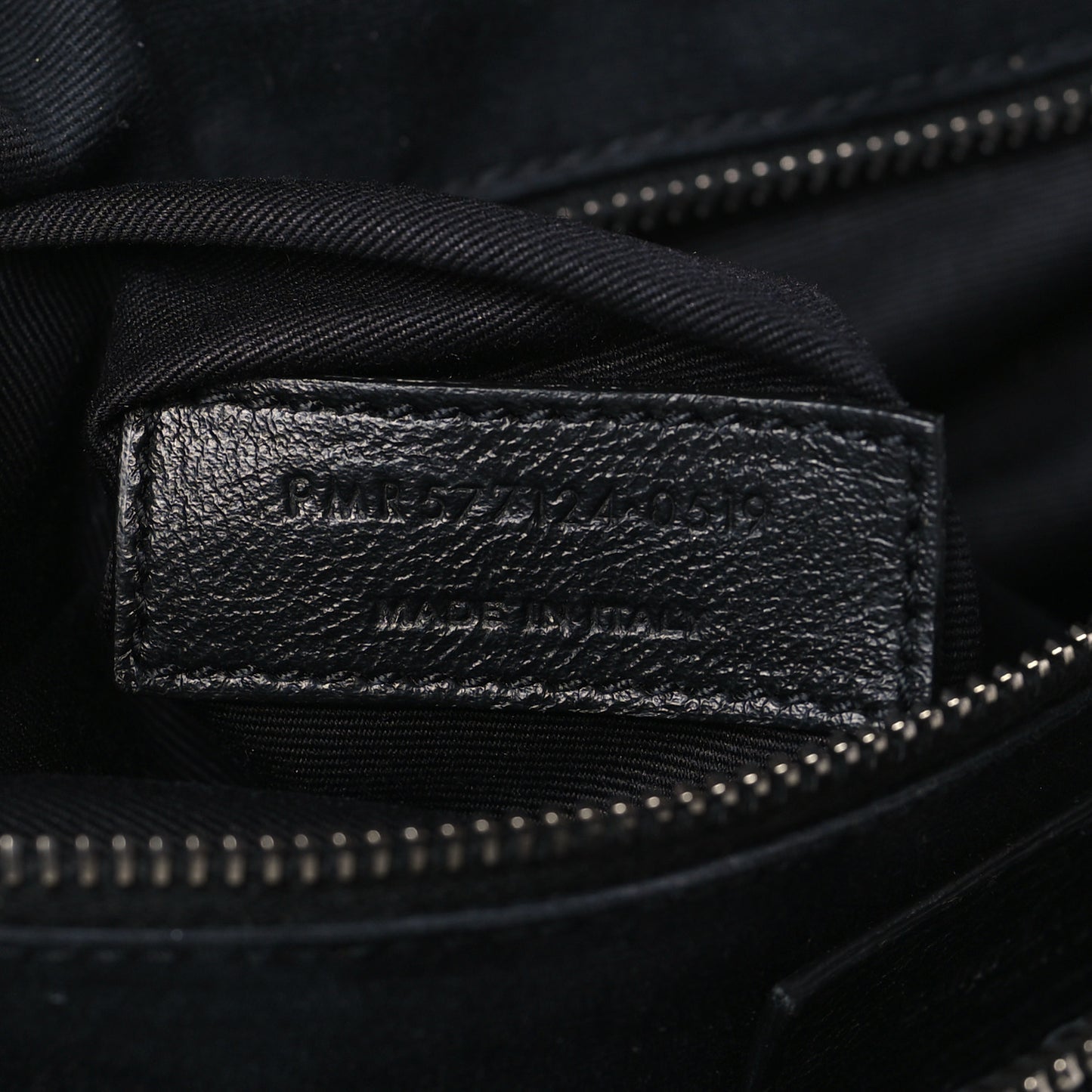 Crinkled Calfskin Matelasse Monogram Niki Body Bag Black
