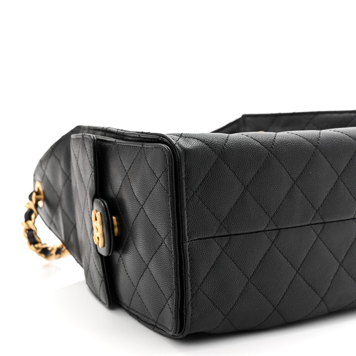 Caviar Quilted Small Chanel 25 Handbag Black