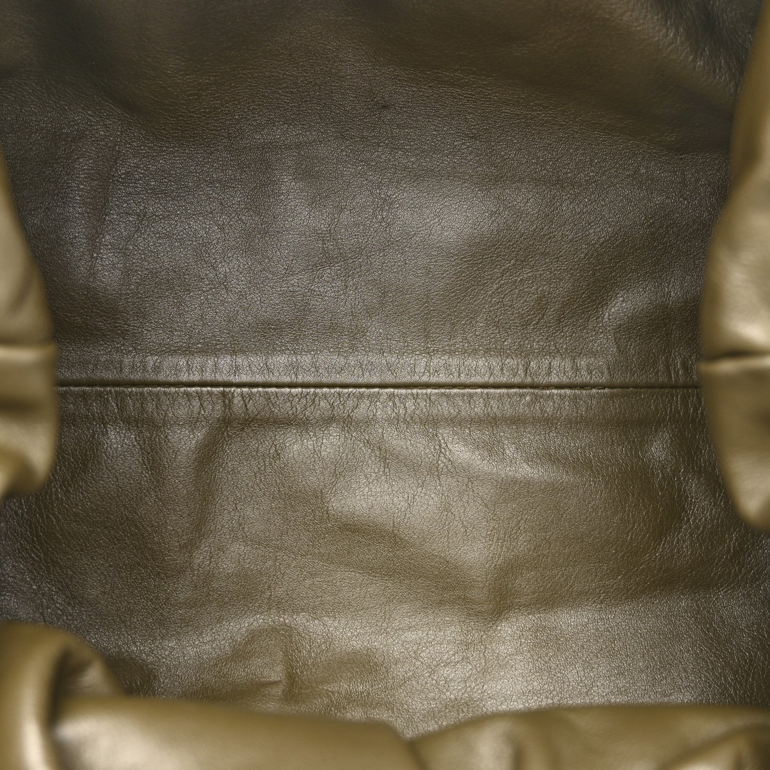 Bottega Veneta Smooth Butter Calf The Pouch Oversized Clutch Kaki Fondent 5 of 10