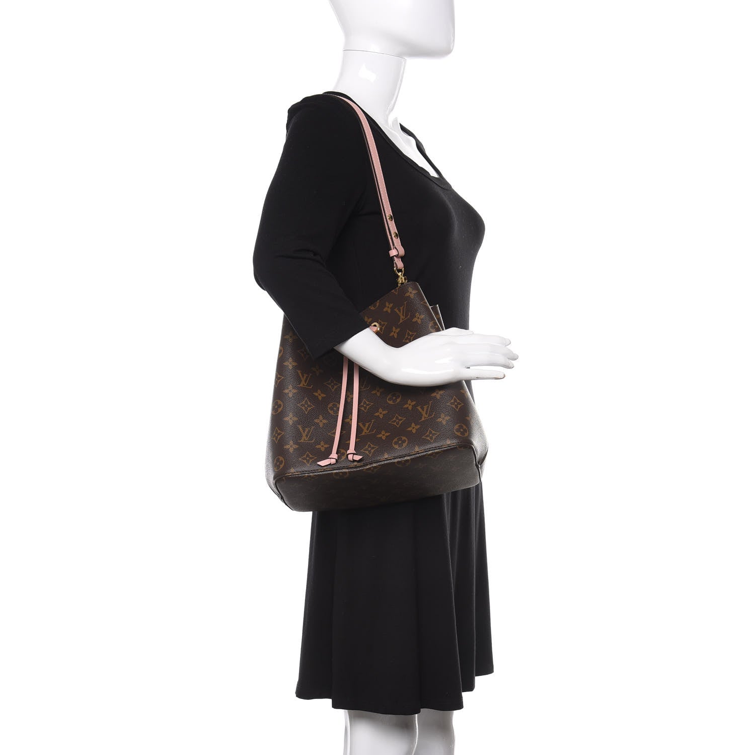 Louis Vuitton Monogram Neonoe MM Rose Poudre 2 of 10