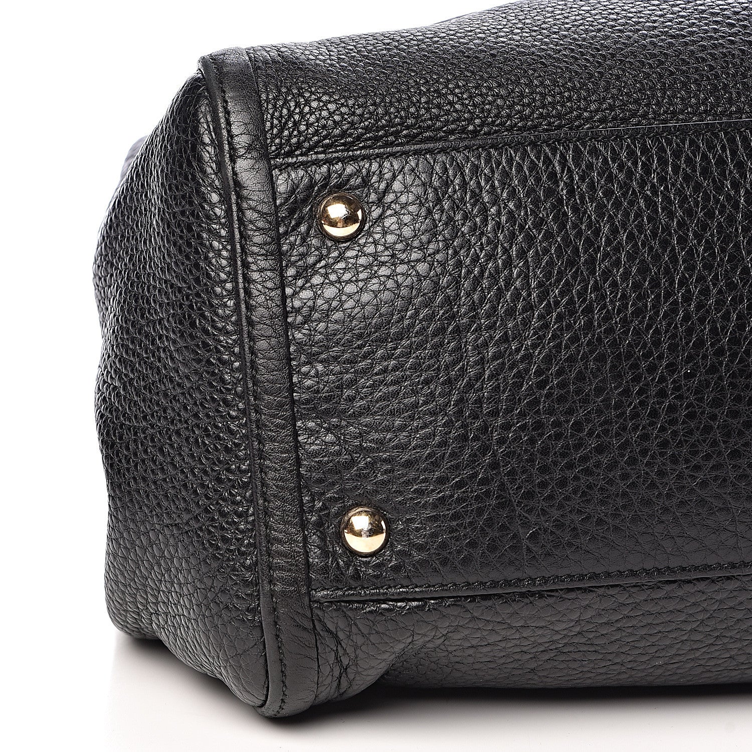 Gucci Pebbled Calfskin Medium Soho Shoulder Bag Black 9 of 11
