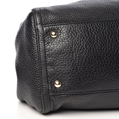 Gucci Pebbled Calfskin Medium Soho Shoulder Bag Black 9 of 11