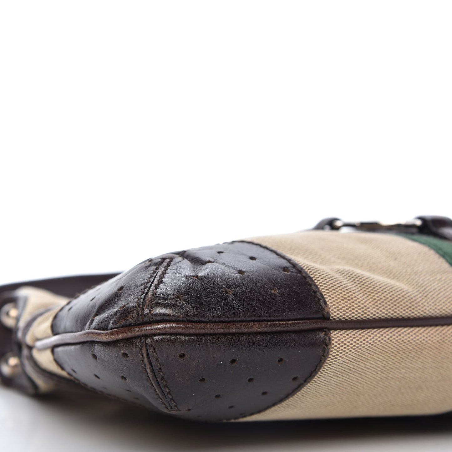 Canvas Web GG Reins Shoulder Bag Brown