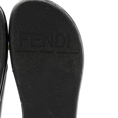 Fendi Vitello Womens Fendigraphy Slide Sandals 37 Black 6 of 12