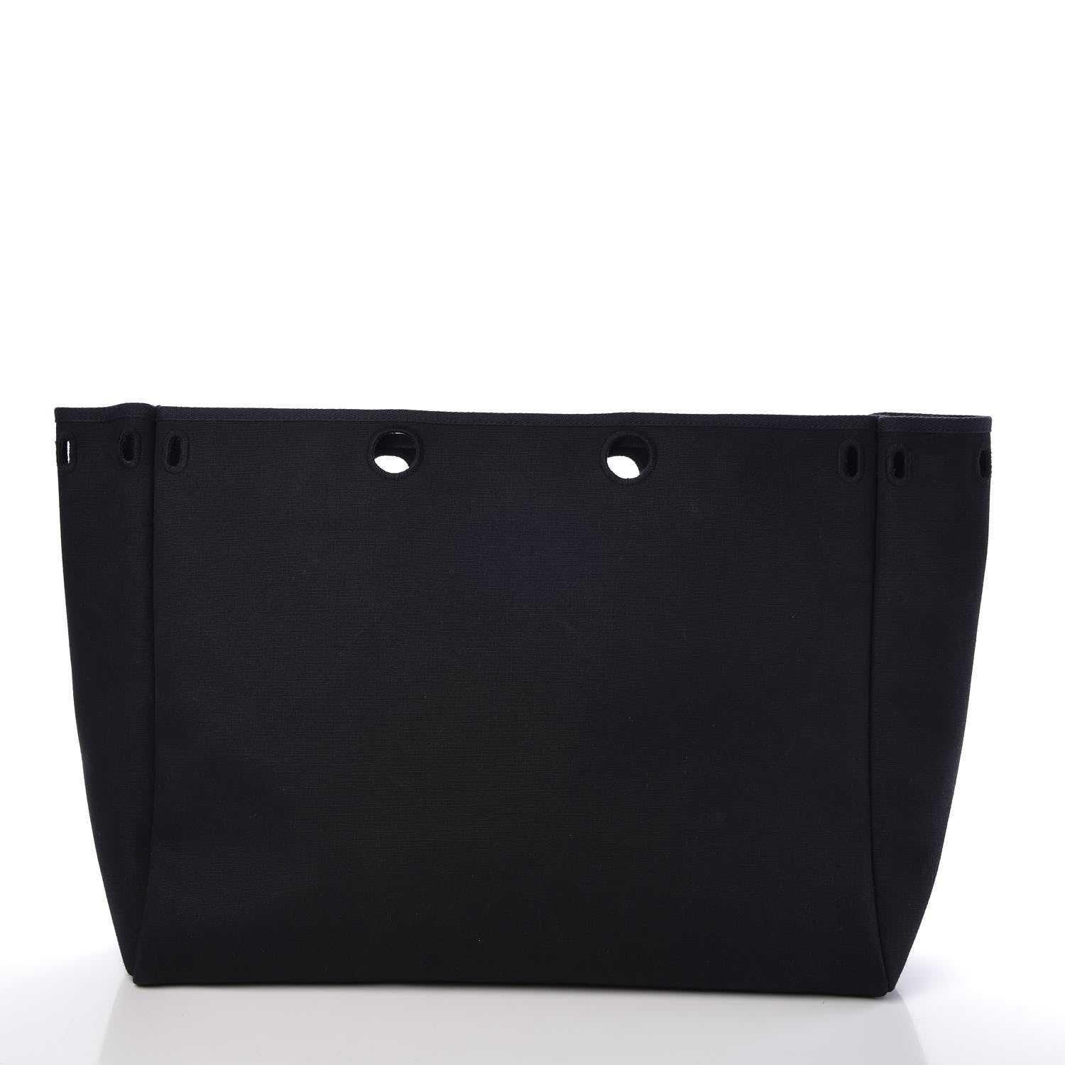 Hermes Toile Calfskin Herbag Cabas MM Black 9 of 10