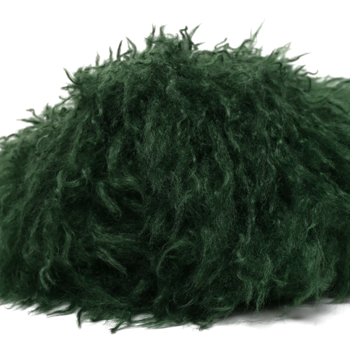 Faux Fur Softbit Shoulder Bag Green