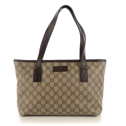 Gucci GG Supreme Monogram Small Tote Dark Brown 1 of 7