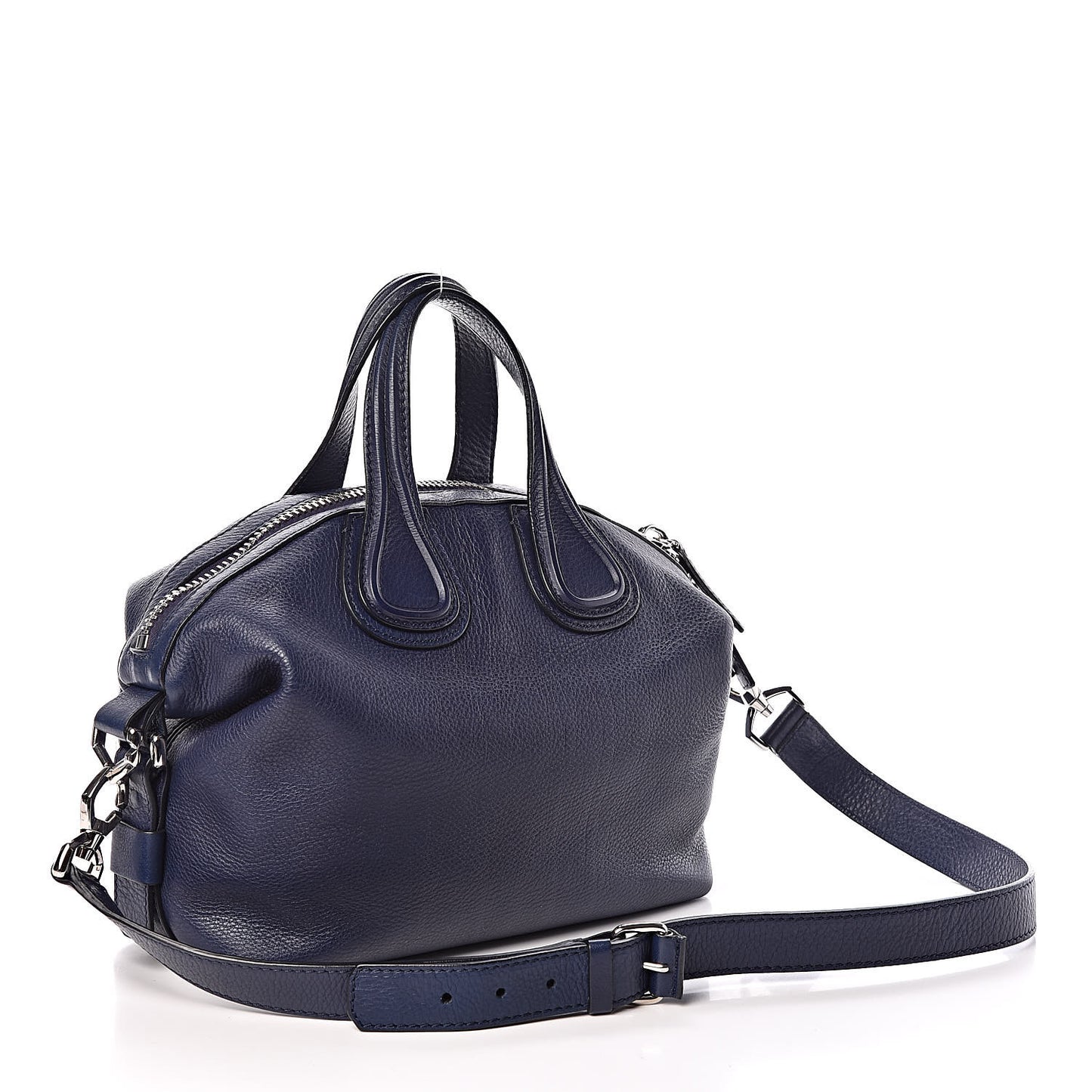Pebbled Calfskin Small Nightingale Navy