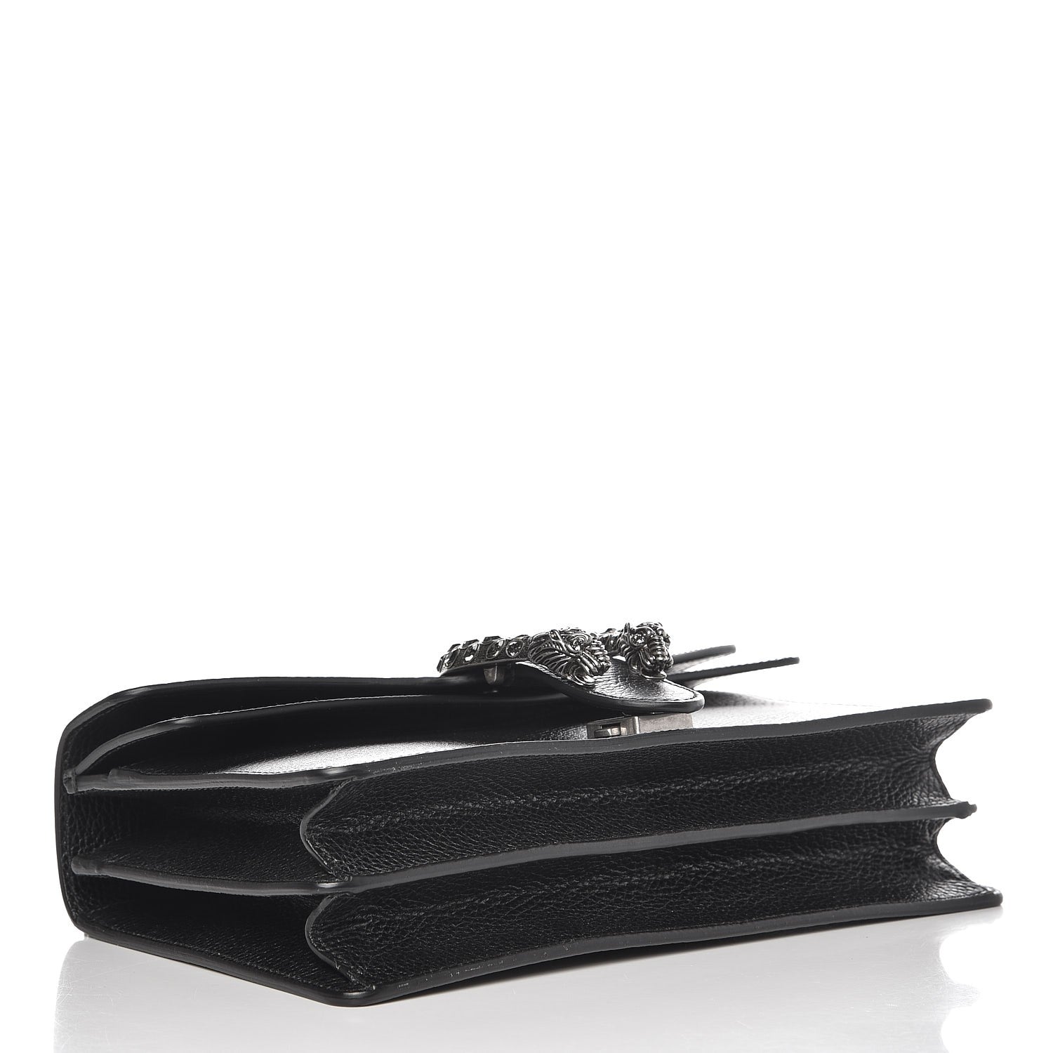 Gucci Pebbled Calfskin Small Dionysus Shoulder Bag Black 5 of 9