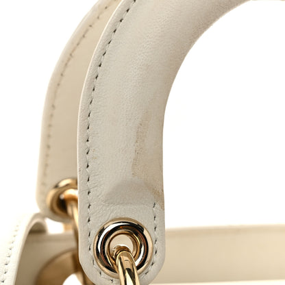 Christian Dior Lambskin Cannage Small My ABCDior Lady Dior White 11 of 11