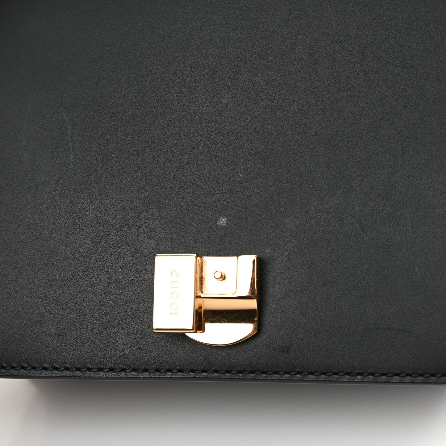 Calfskin Mini Sylvie Chain Shoulder Bag Black