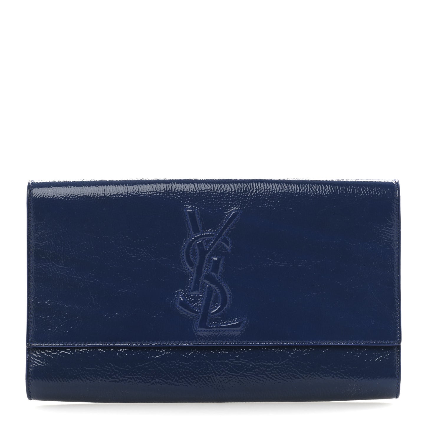 Textured Patent Monogram Large Belle De Jour Clutch Clutch
