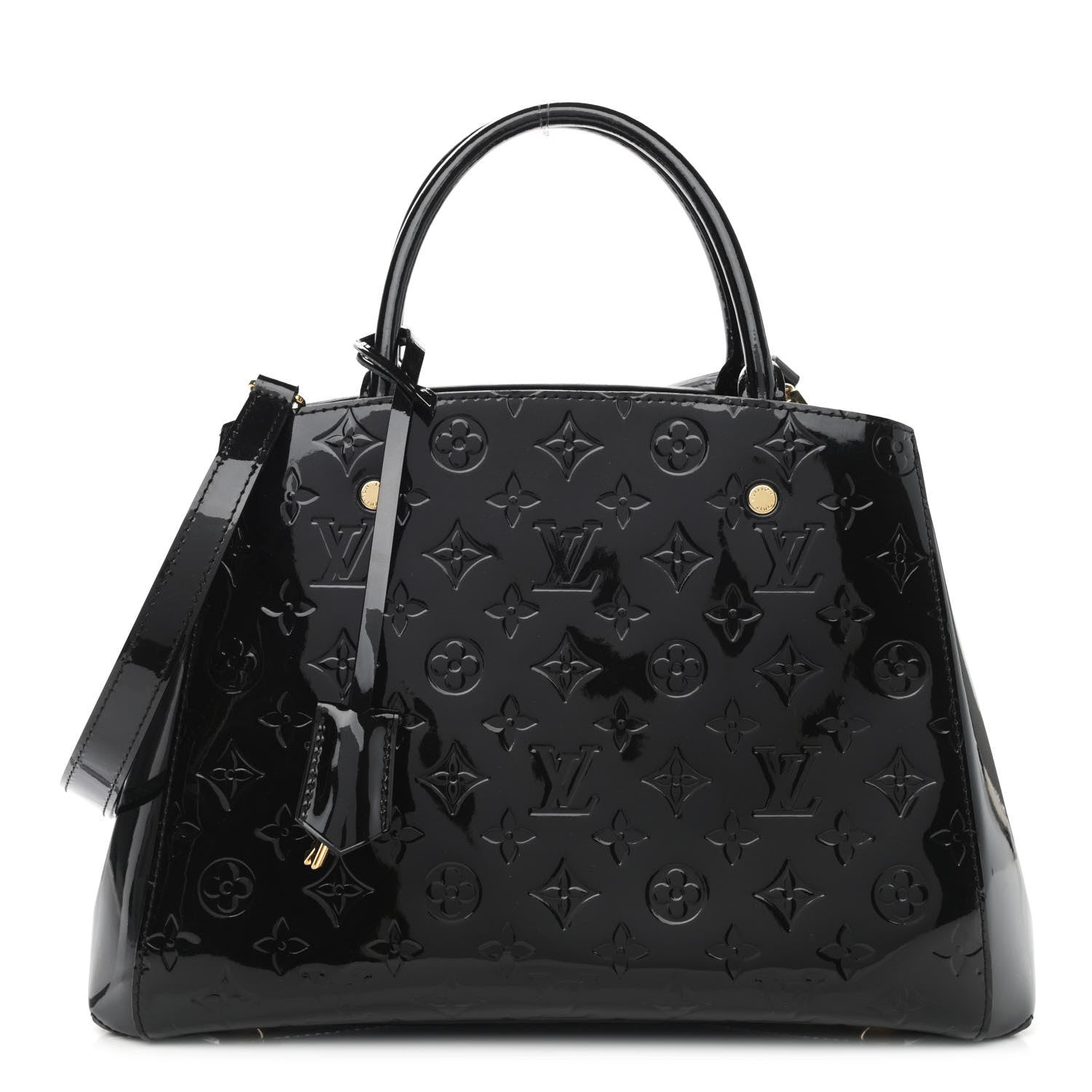 Louis Vuitton Vernis Montaigne MM Black 1 of 9