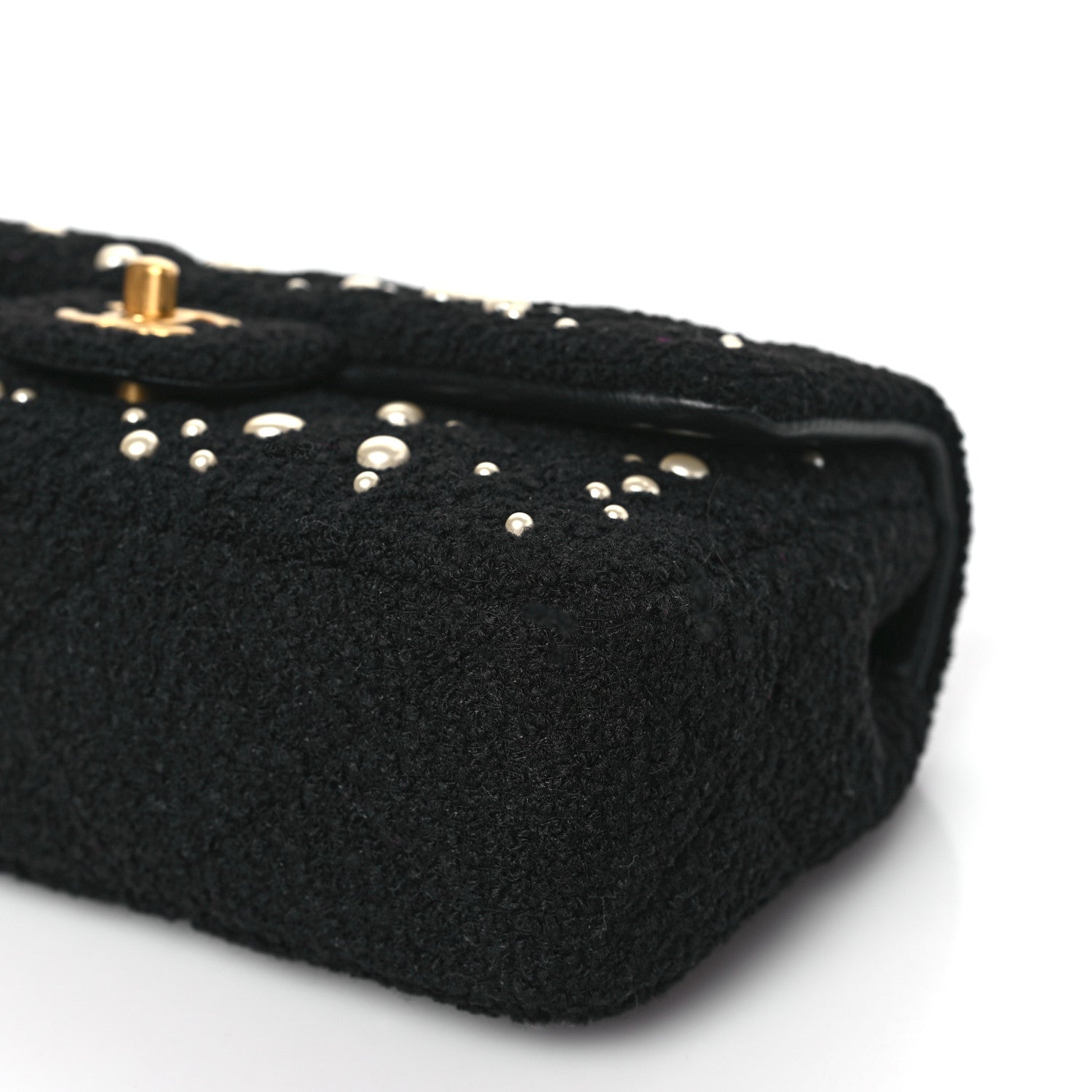 Chanel Tweed Pearl Small Cosmos Flap Black 9 of 9
