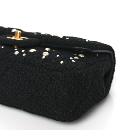 Chanel Tweed Pearl Small Cosmos Flap Black 9 of 9