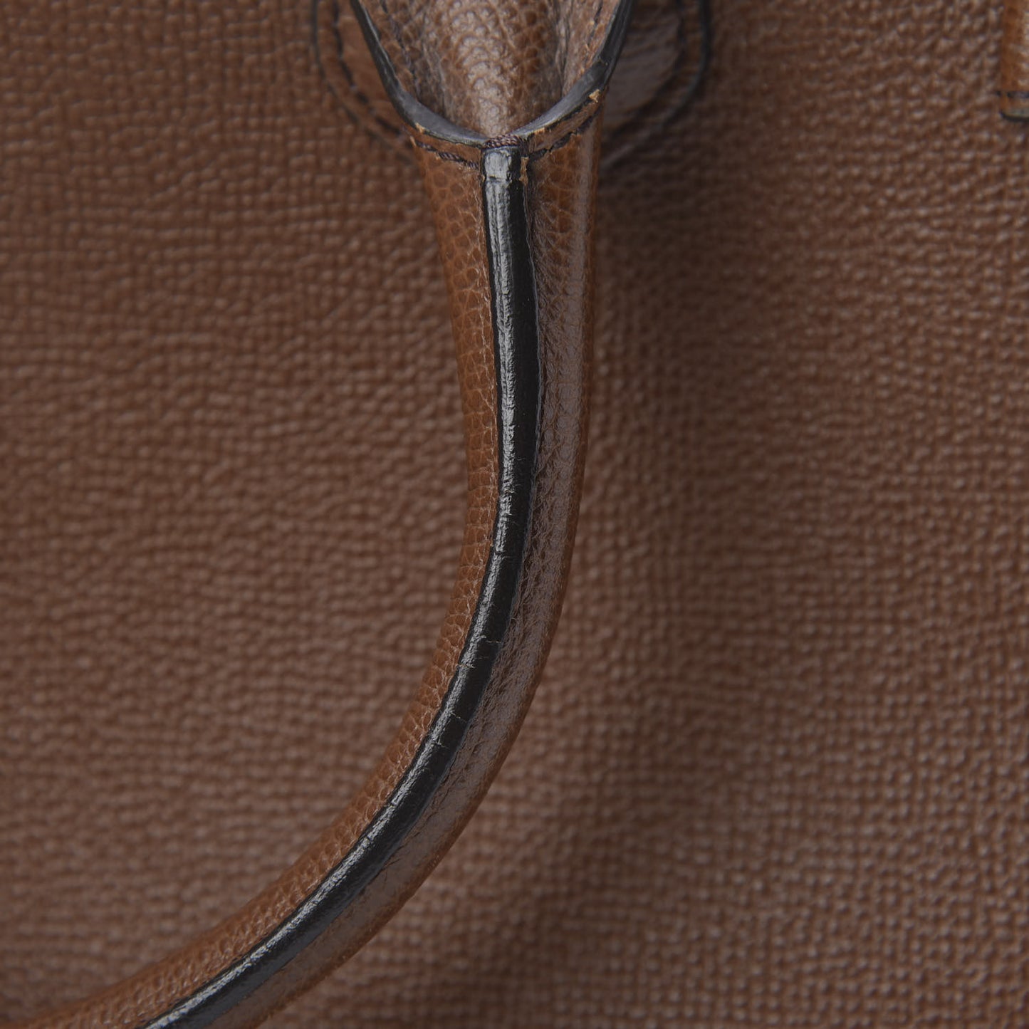 Grainy Calfskin House Check Medium Banner Tote Tan