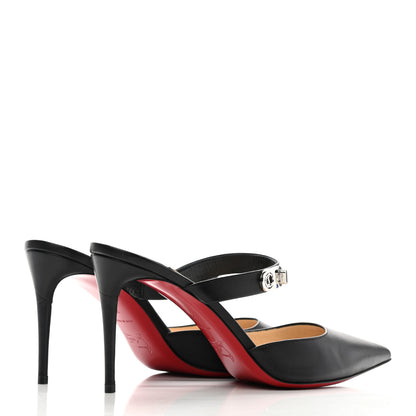Christian Louboutin Nappa Choc Lock 85 Sandals 39 Black 4 of 13