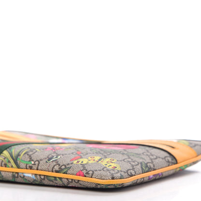 Gucci GG Supreme Monogram Flora Large Ophidia Pouch Clutch Beige Multicolor Crop 7 of 11