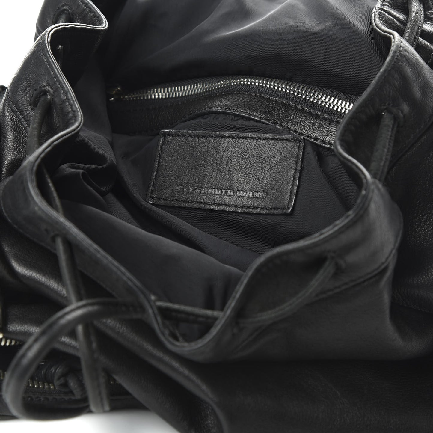 Lambskin Backpack Bag Black