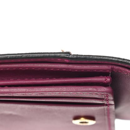 Gucci GG Supreme Monogram Calfskin Padlock Wallet Beige Hibiscus Red New Rosette 13 of 15
