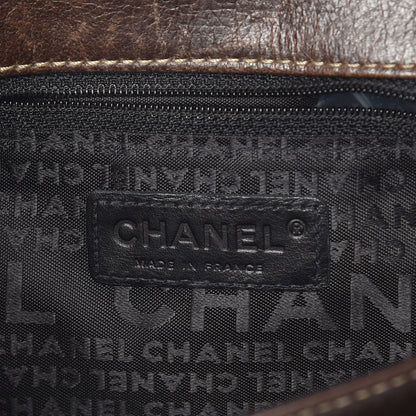 Chanel Calfskin Graffiti Flap Brown 8 of 9