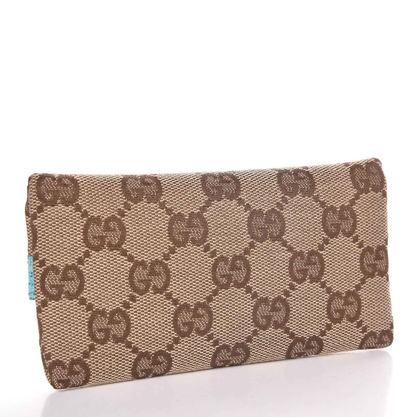 Monogram Tissue Holder Turquoise