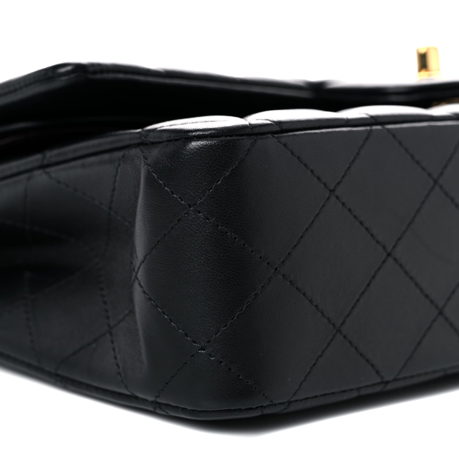 Chanel Lambskin Quilted Medium Double Flap Black 8 of 13