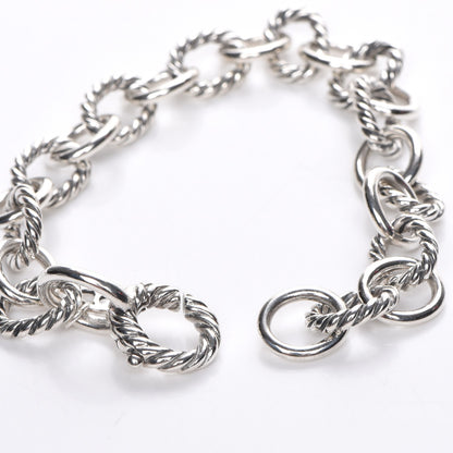 David Yurman Sterling Silver 10mm Medium Oval Link Bracelet 5 of 6