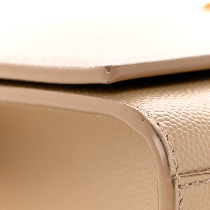 Saint Laurent Grain De Poudre Medium Monogram Kate Satchel Nude Powder 11 of 12
