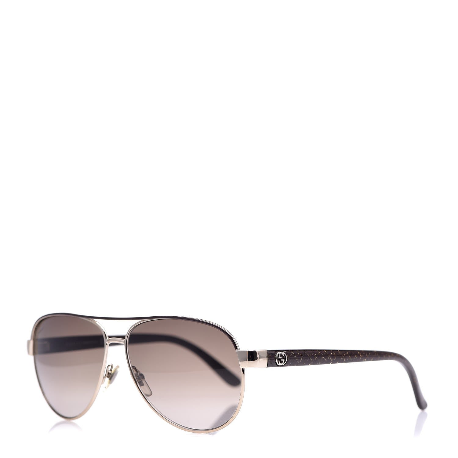 Gucci Glitter Aviator Sunglasses 4239/S Brown 1 of 9