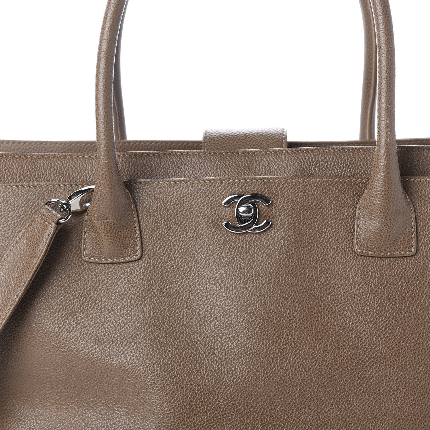 Chanel Calfskin Cerf Executive Shopper Tote Beige 15 of 16
