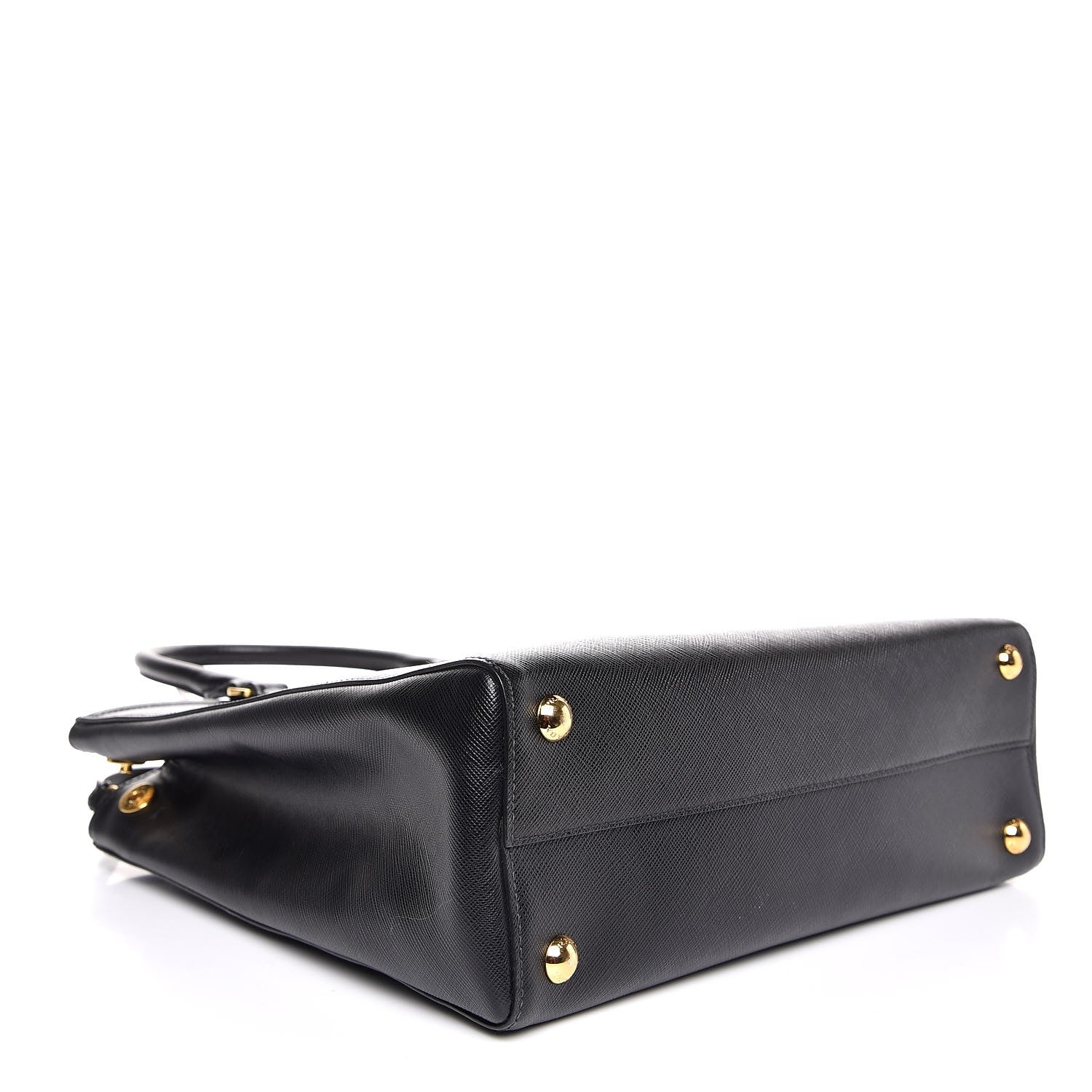 Prada Saffiano Lux Small Parabole Tote Black 4 of 8