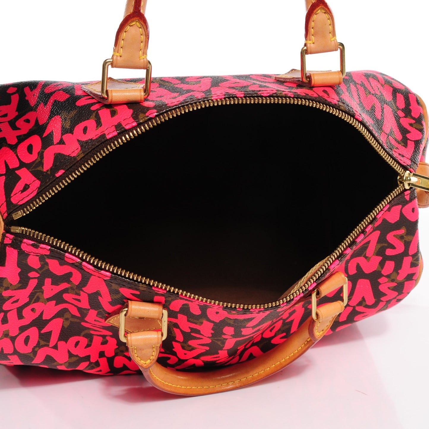 Monogram Graffiti Speedy 30 Fuchsia
