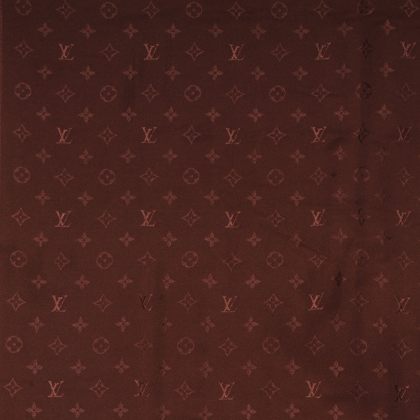 Silk Monogram Monaco Scarf Brown