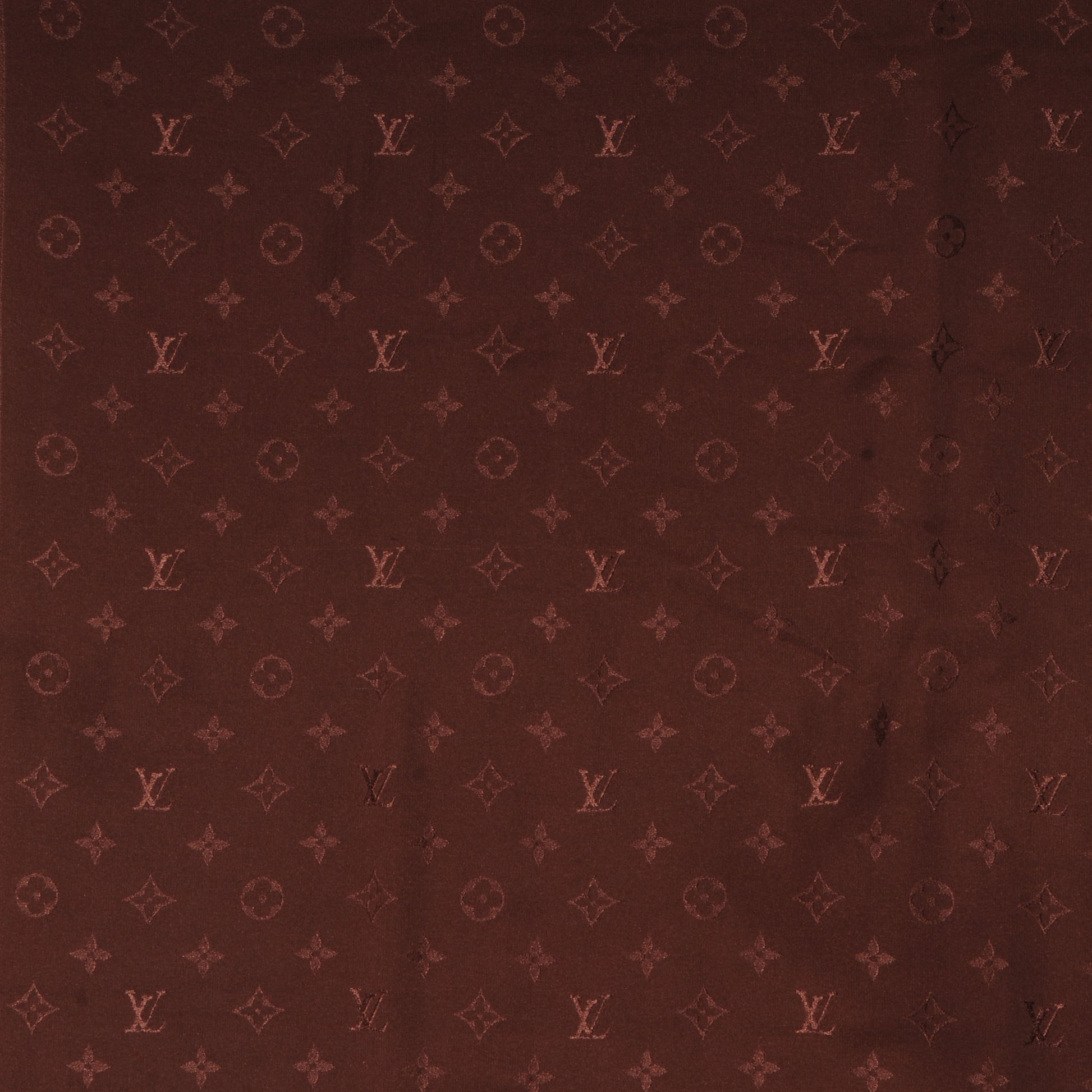 Louis Vuitton Silk Monogram Monaco Scarf Brown 1 of 5