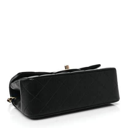 Chanel Lambskin Quilted Metal Mini Top Handle Rectangular Flap Black 4 of 8