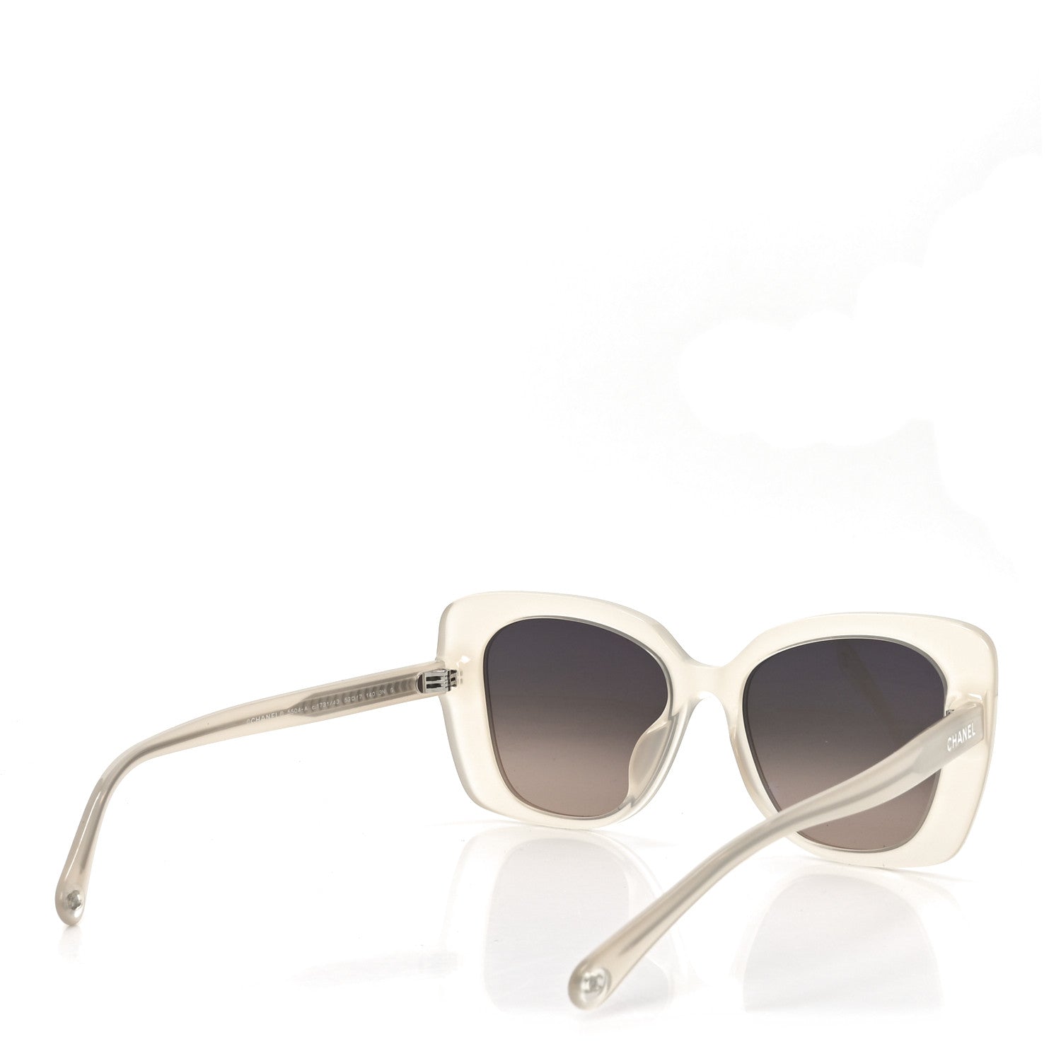 Chanel Acetate Rectangle Sunglasses 5504 Dark Beige 4 of 7